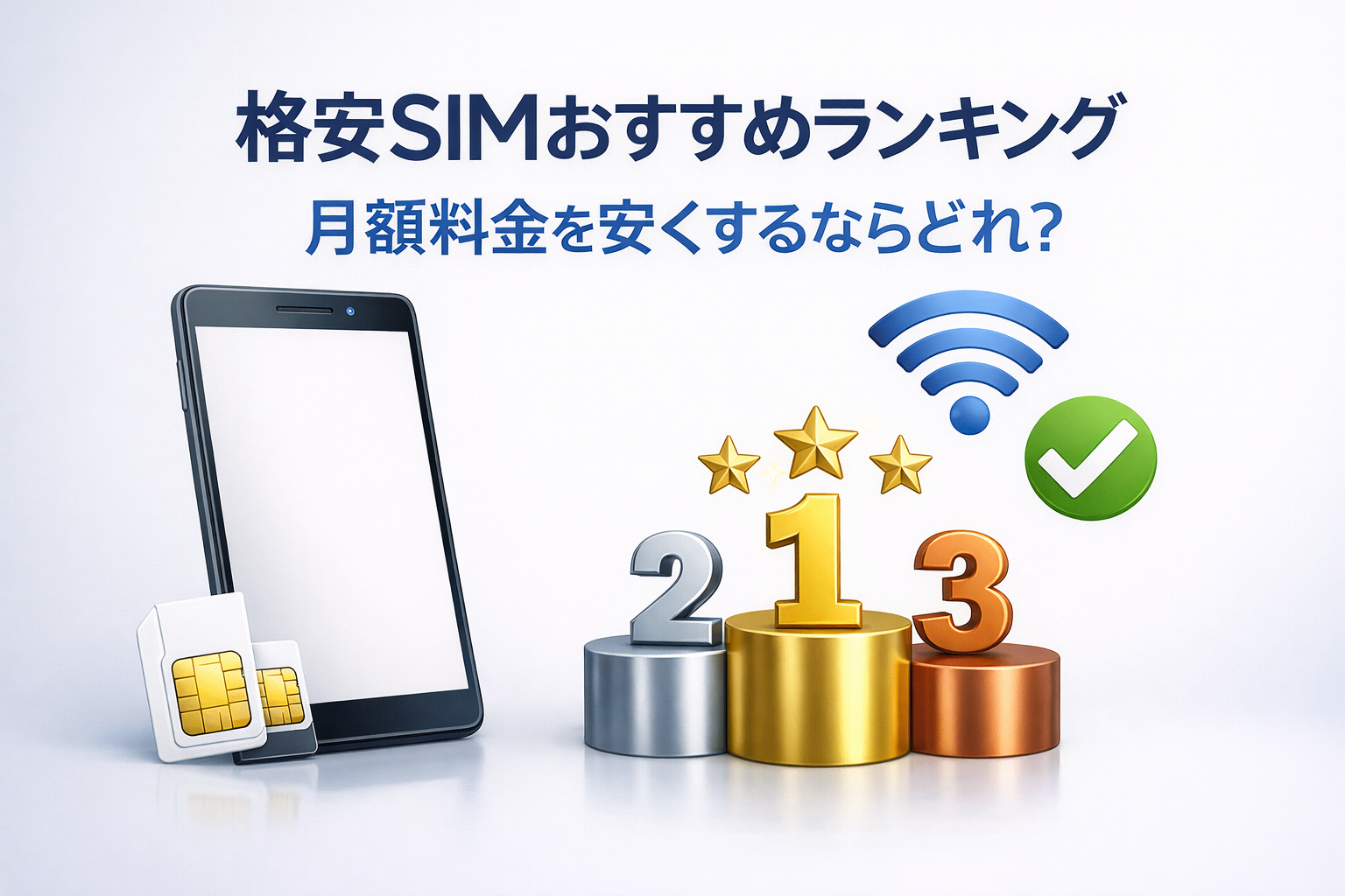 格安SIM徹底比較ランキング｜コスパ最強はどれ？y.u mobileが選ばれる理由とは