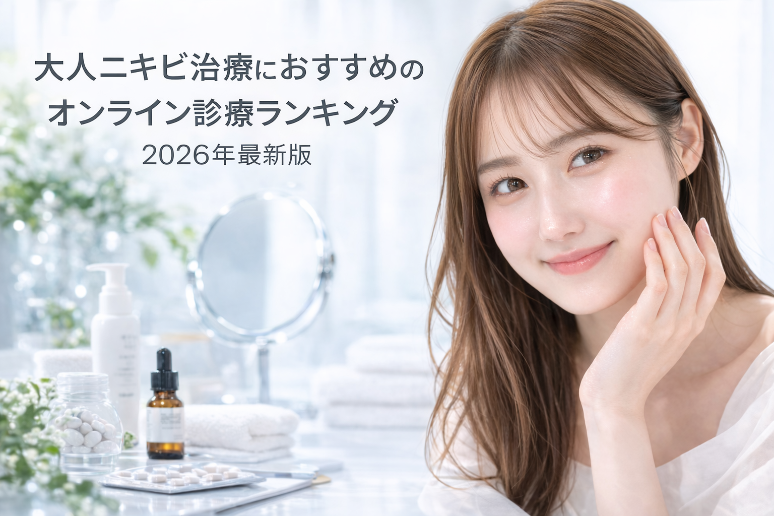 大人ニキビ治療におすすめのオンライン診療ランキング【2026年最新版】