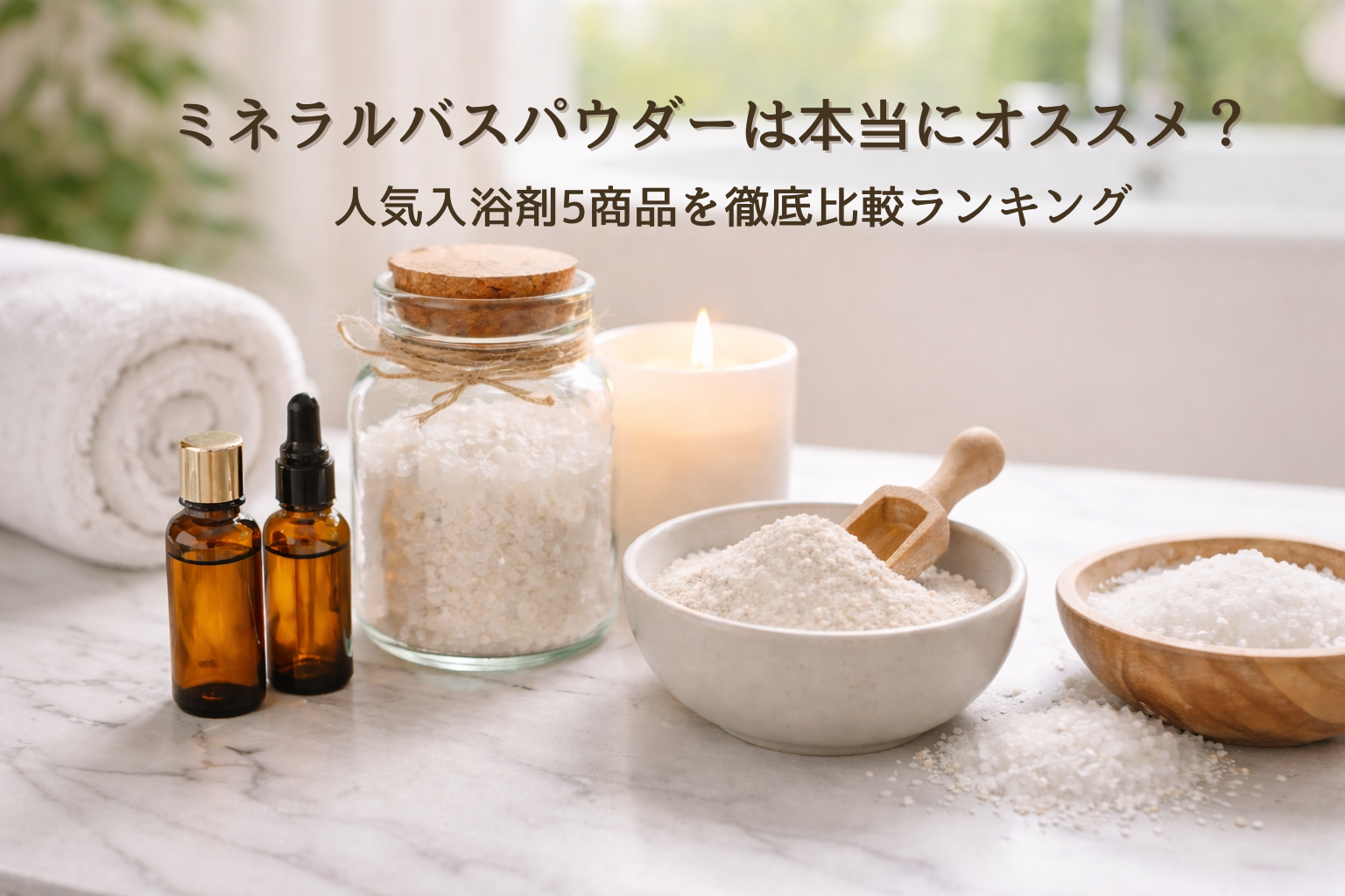 ミネラルバスパウダーは本当におすすめ？人気入浴剤5商品を徹底比較ランキング