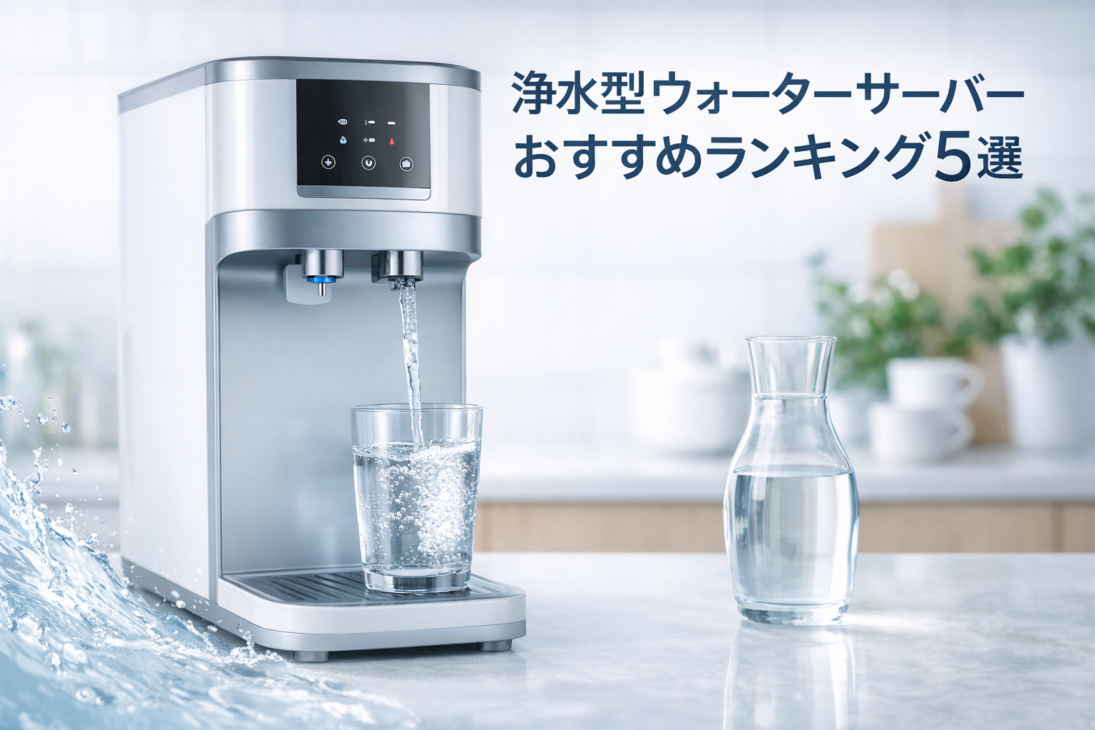 浄水型ウォーターサーバーおすすめランキング5選｜コスパ重視1位はどのブランド？
