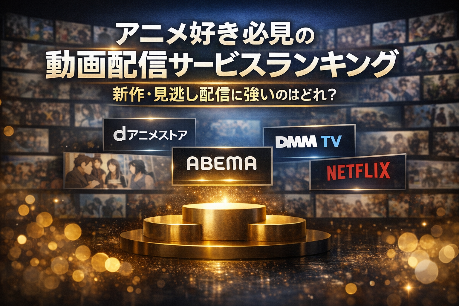 アニメ好き必見の動画配信サービスランキング新作・見逃し配信に強いのはどれ？