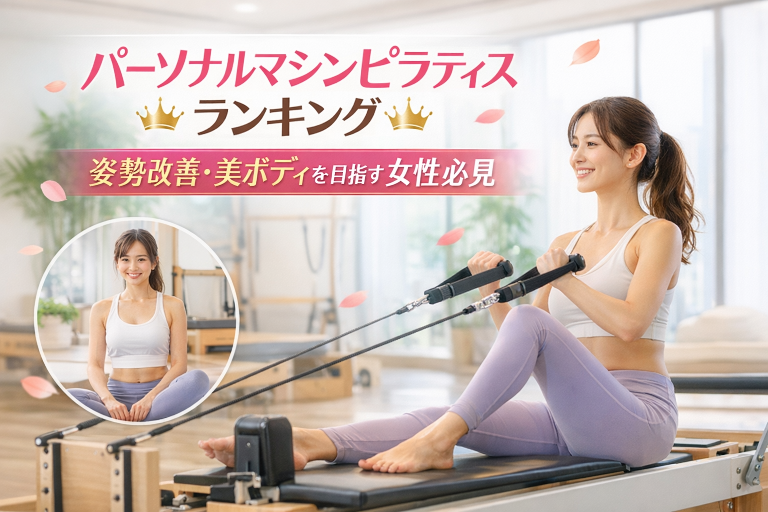 パーソナルマシンピラティスランキング｜姿勢改善・美ボディを目指す女性必見