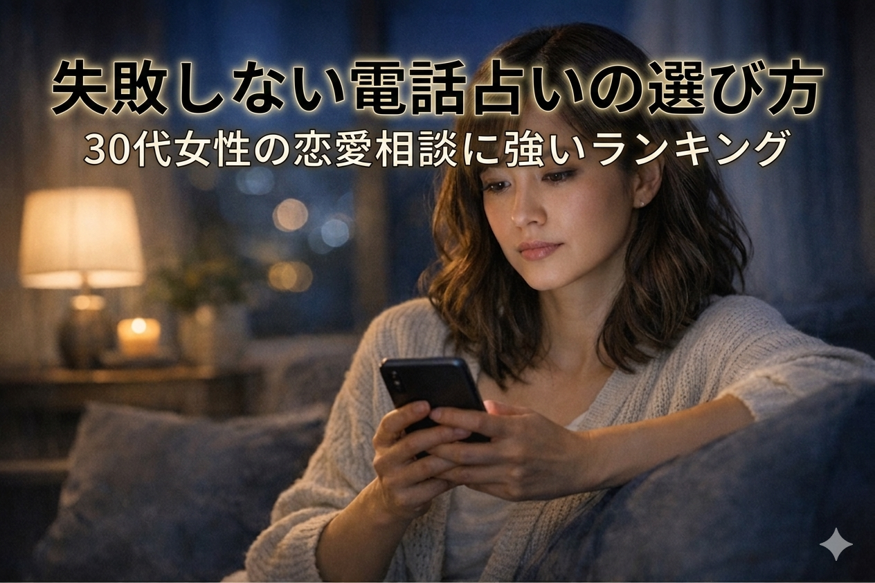 失敗しない電話占いの選び方｜30代女性の恋愛相談に強いランキングで電話占い絆が支持される理由