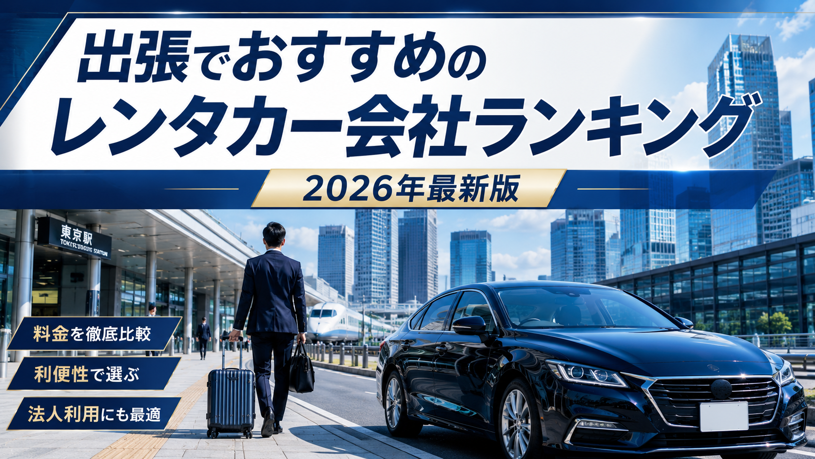 【2026年最新版】出張でおすすめのレンタカー会社ランキング｜料金・利便性・法人利用を徹底比較