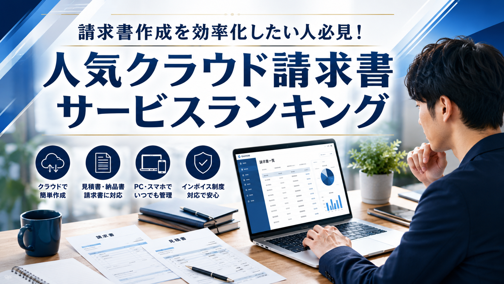 請求書作成を効率化したい人必見！人気クラウド請求書サービスランキング